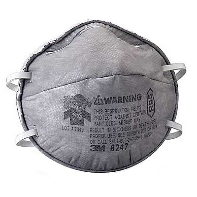 3M 8247 R95 Maintenance Free Respirator for Organic Vapors (20 pcs / box)